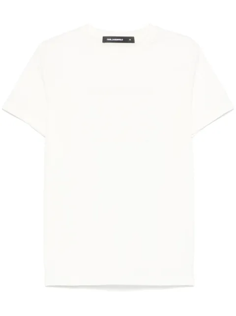 Karl Lagerfeld slogan-embossed T-shirt