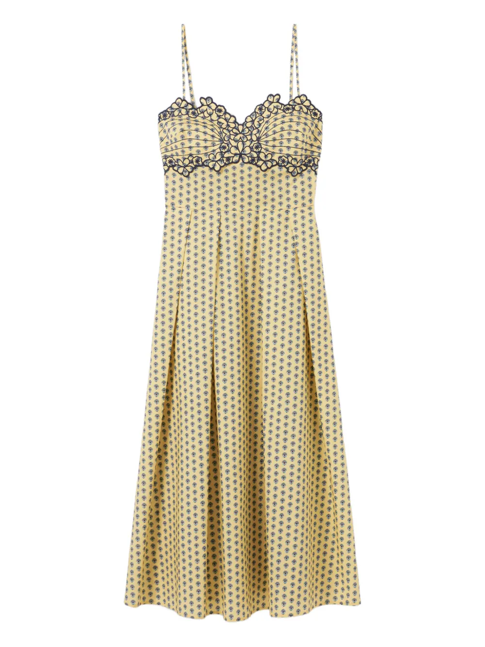 Claudie Pierlot Maxi-jurk met V-hals Geel