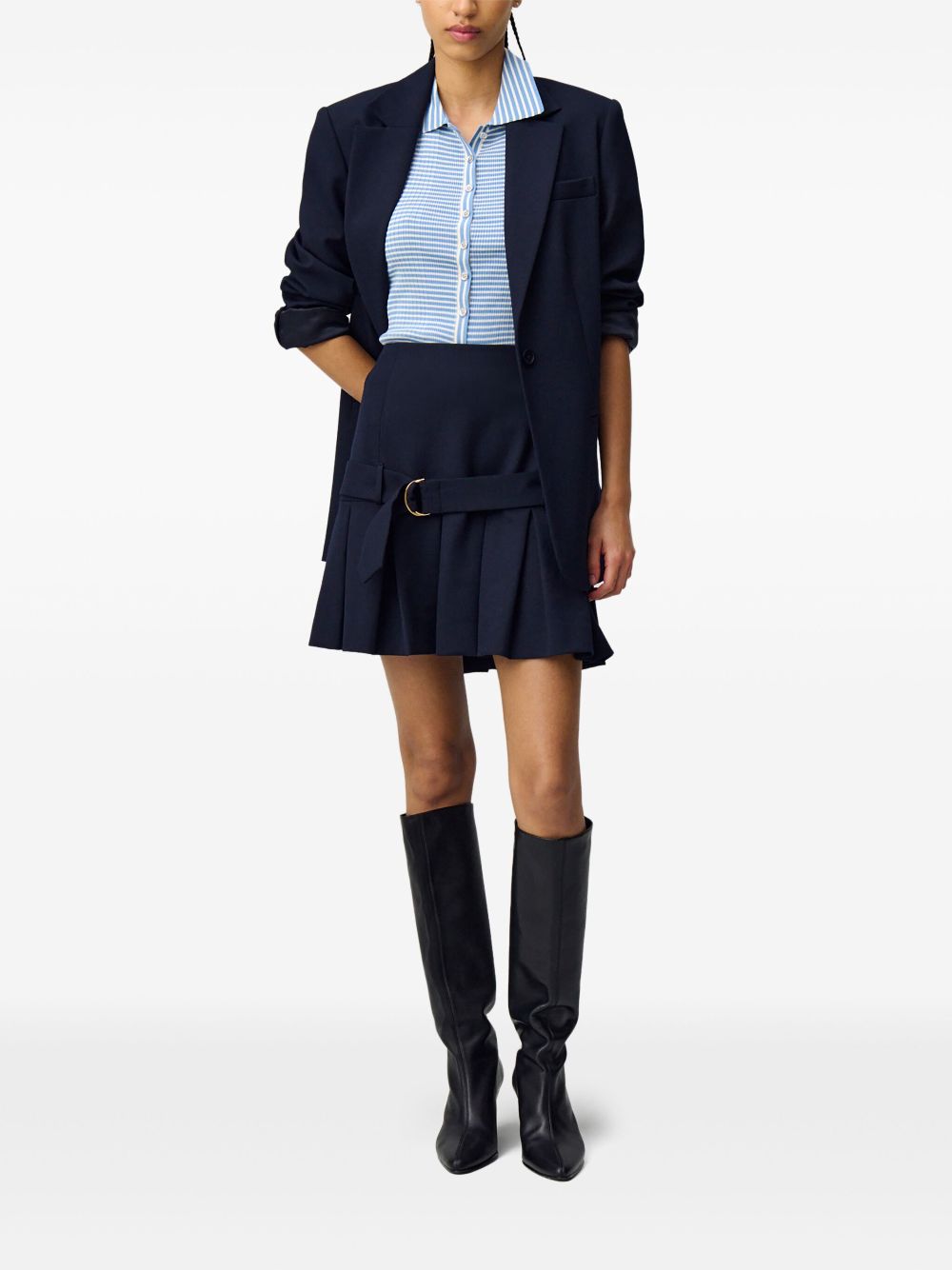 Claudie Pierlot tailored mini skirt - Blue