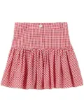 Claudie Pierlot gingham-check mini skirt - Red