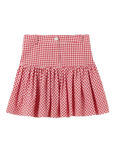 Claudie Pierlot falda corta con motivo de cuadros gingham