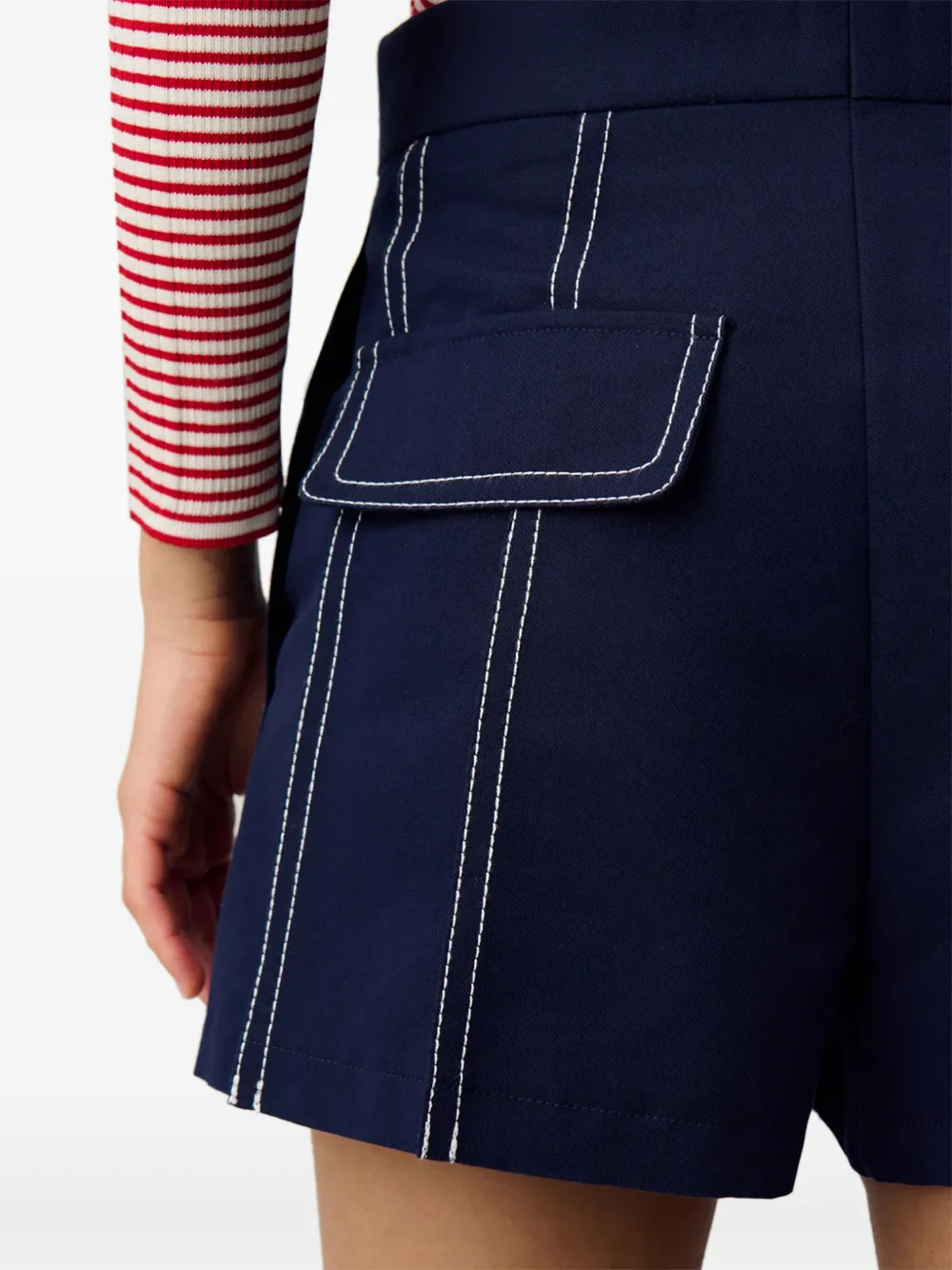 Claudie Pierlot Shorts con cuciture a contrasto | Image 6