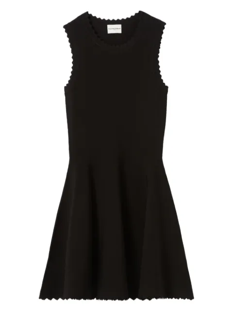Claudie Pierlot scallop-hem midi dress