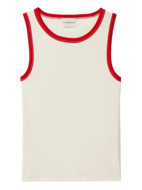 Claudie Pierlot ribbed cotton top