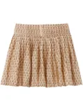 Claudie Pierlot graphic-print mini skirt - Neutrals