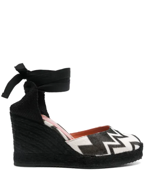 Missoni alpargatas con motivo en zigzag