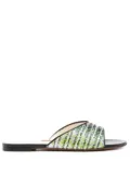 Missoni gradient flat sandals - Black