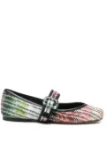 Missoni gradient woven ballerina shoes - Black