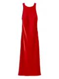 Claudie Pierlot satin open-back maxi dress - Red