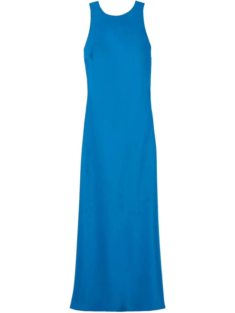 open-back satin maxi dress