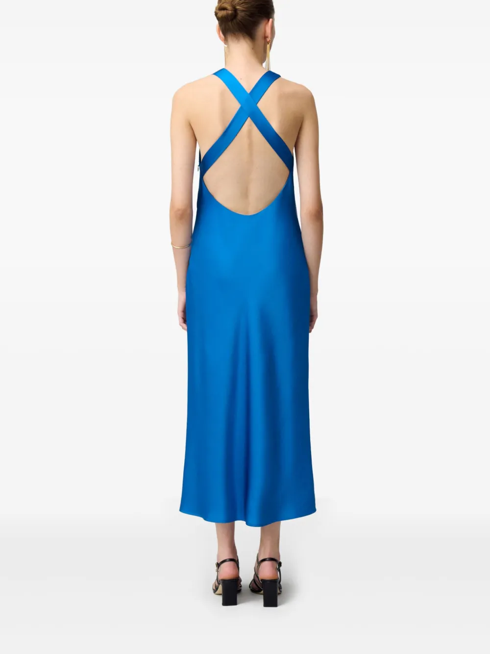 Claudie Pierlot Maxi-jurk met open rug Blauw