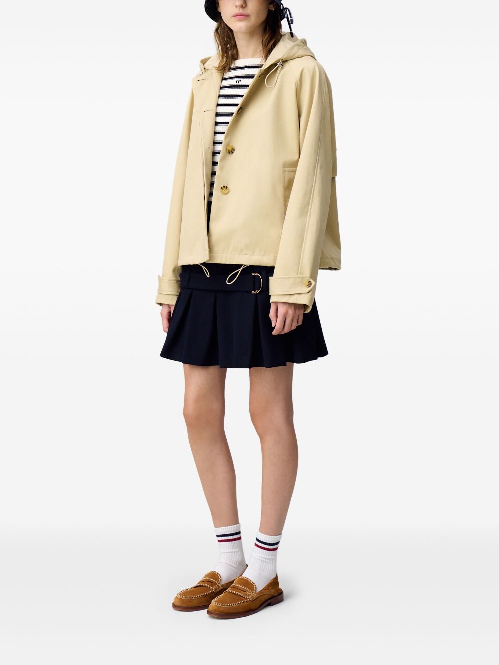 Claudie Pierlot lightweight hooded parka - Beige