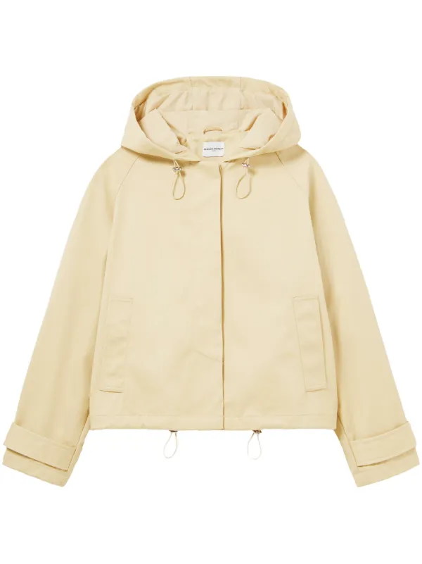 フード付きジャケット ☆ Claudie Pierlot CLAUDIE PIERLOT Leather Jacket in NAVY | endource