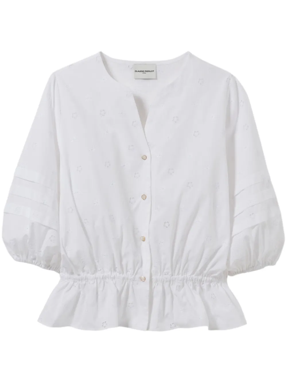 broderie-anglaise blouse