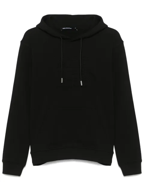 Karl Lagerfeld hoodie con eslogan en relieve