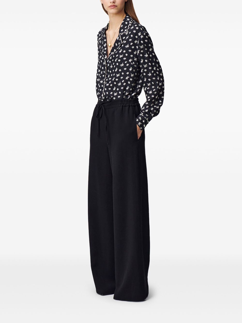 Claudie Pierlot wide-leg trousers - Zwart