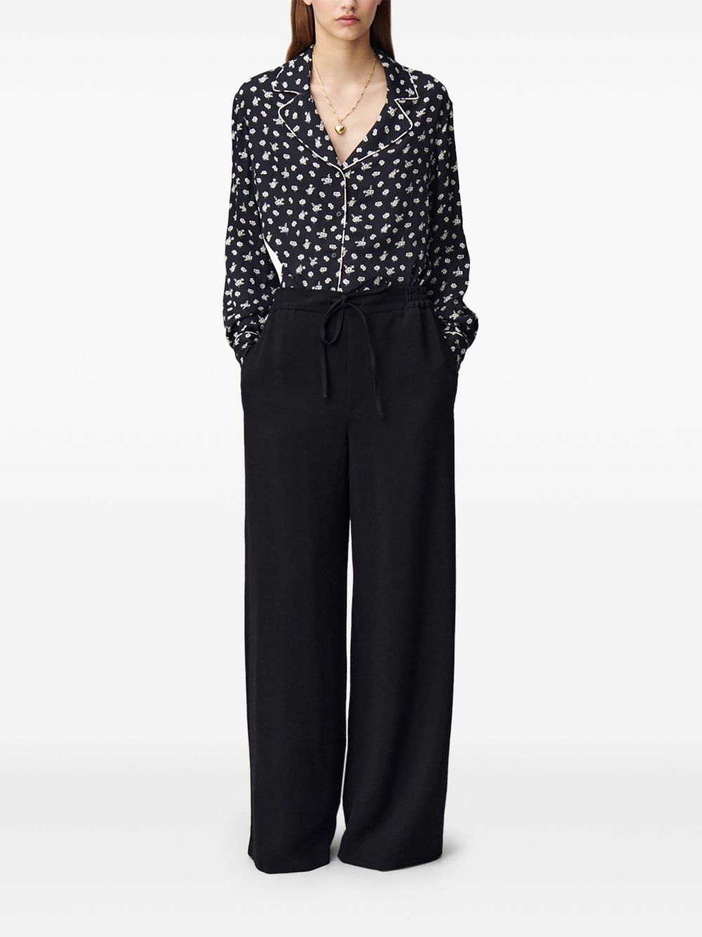 Claudie Pierlot wide-leg trousers - Black