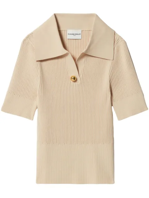 Claudie Pierlot Polo in maglia a coste