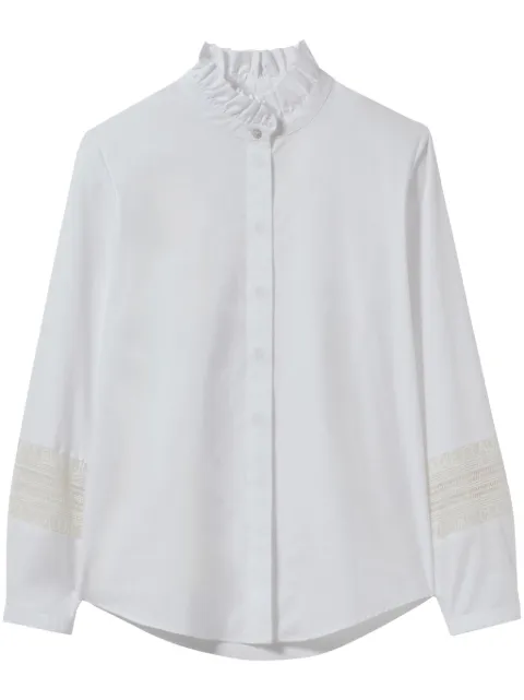 Claudie Pierlot frill-collar cotton T-shirt