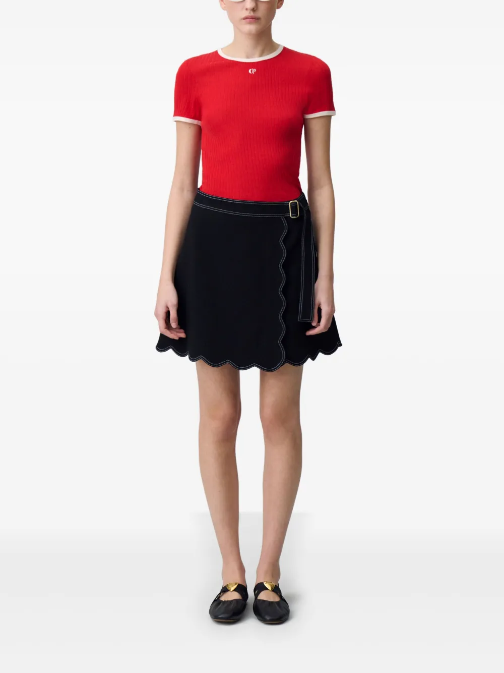 Claudie Pierlot High-Waisted Skirt - Zwart