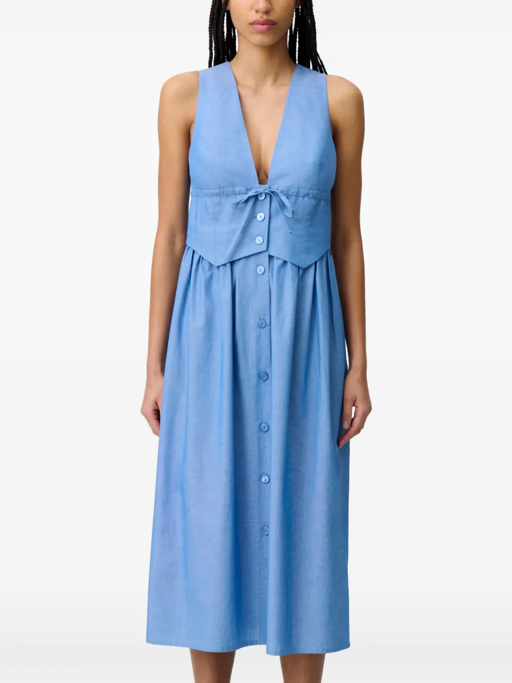 Claudie Pierlot Katoenen jurk Blauw