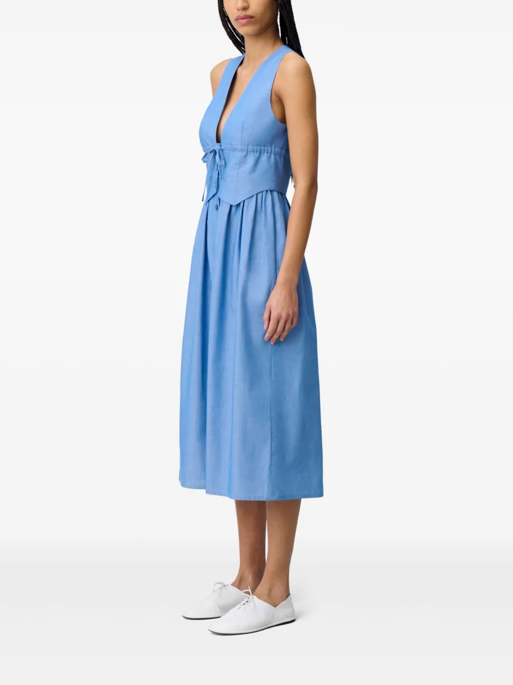 Claudie Pierlot Katoenen jurk Blauw