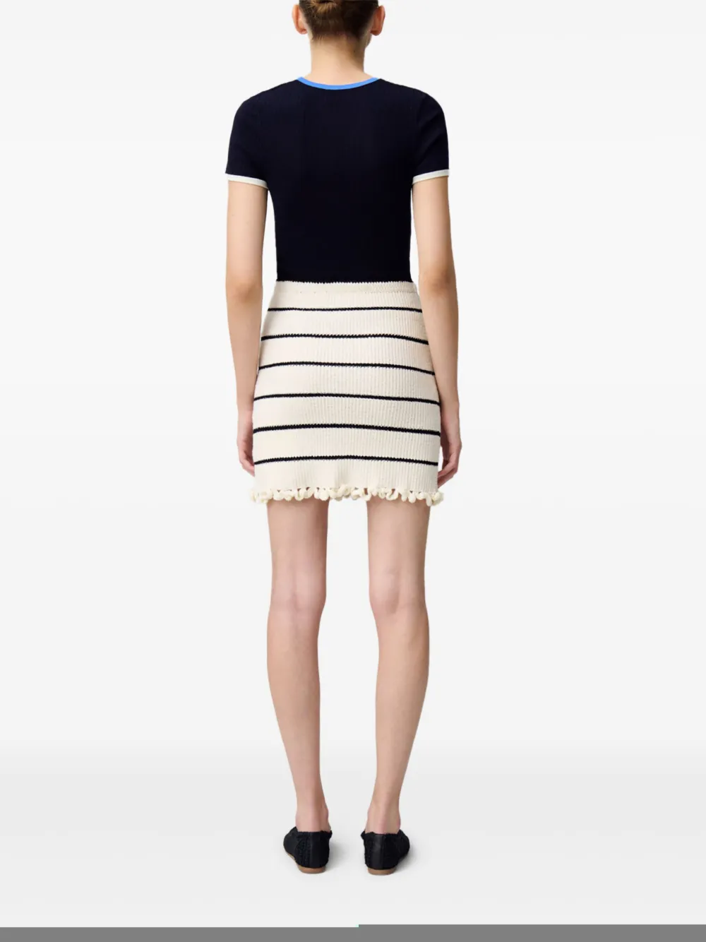 Claudie Pierlot Gebreide mini-rok Wit