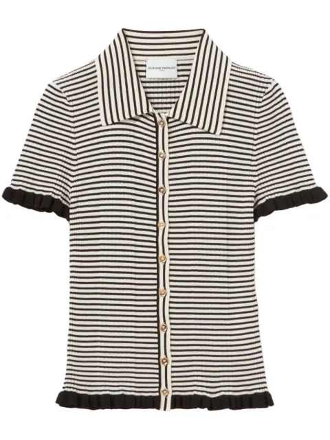 Claudie Pierlot striped polo top
