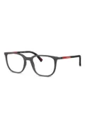 Prada Linea Rossa logo-print glasses - Black