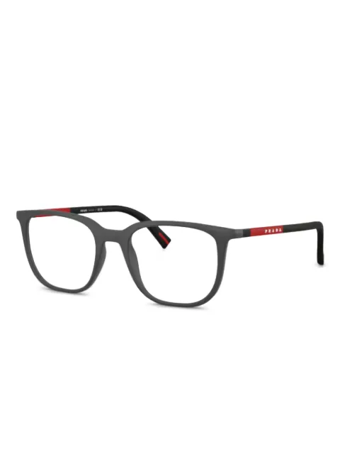 Prada Linea Rossa lentes con logo estampado