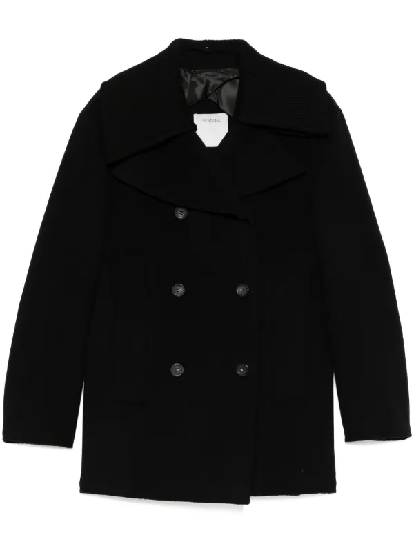 直営♪SPORTMAX オーバーサイズ ウール&カシミヤ BOARIO Sportmax Boario Coat | Black | FARFETCH JO