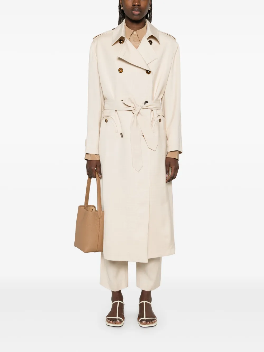 Blazé Milano Sheena trench coat - Beige