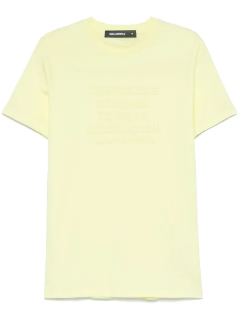 Karl Lagerfeld slogan-embossed T-shirt