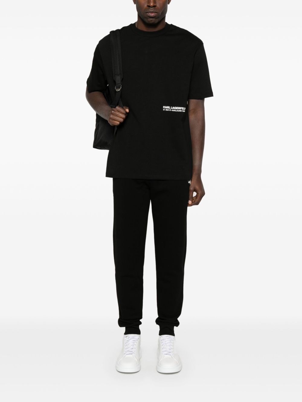 Karl Lagerfeld Rue St-Guillaume T-shirt - Zwart