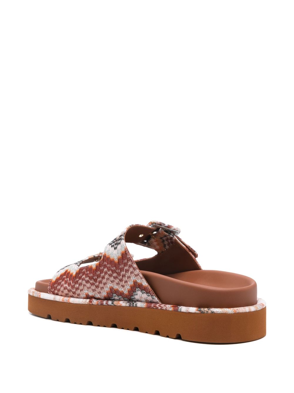 Missoni zigzag-woven sandals Neutrals