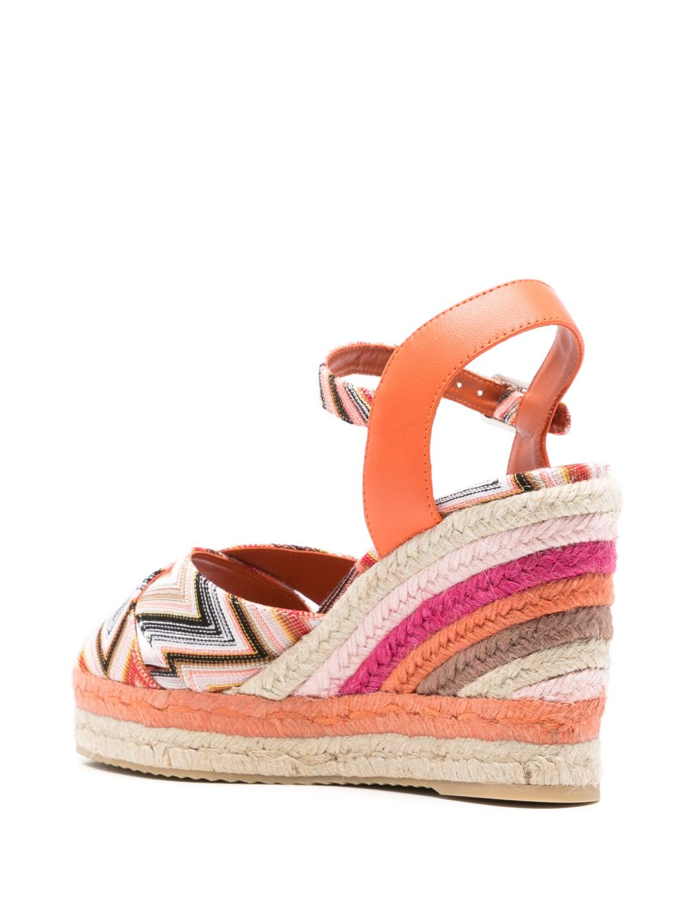 Missoni zigzag-woven espadrilles Orange