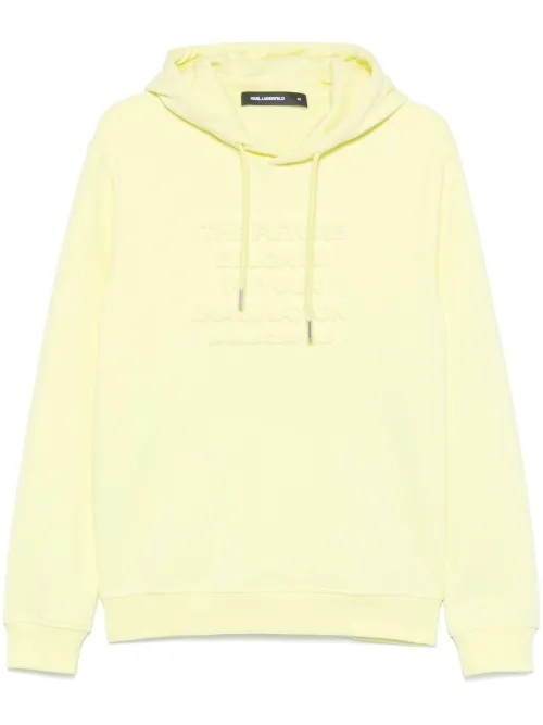Hoodie à slogan embossé - Karl Lagerfeld - Modalova
