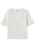 Claudie Pierlot v-neck top - White