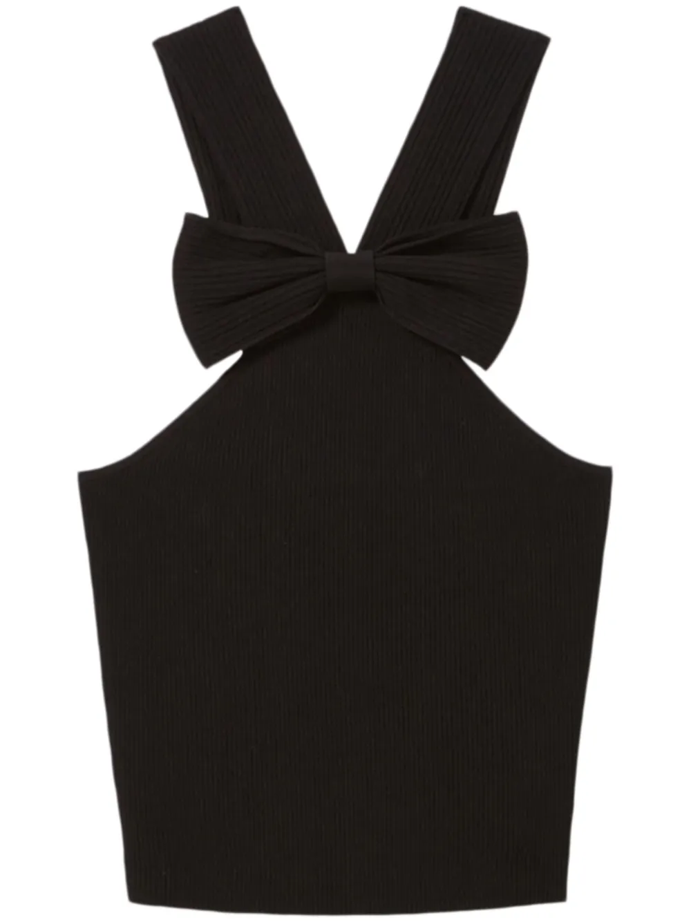 bow-detail crop top