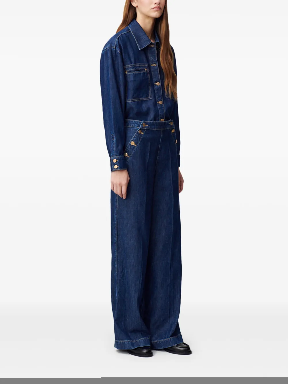 Claudie Pierlot Denim blouse Blauw