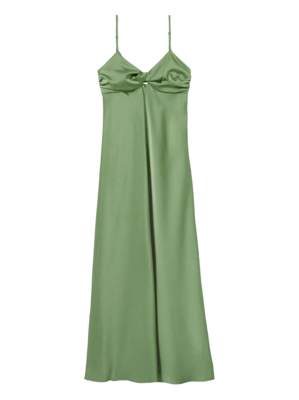 satin maxi dress