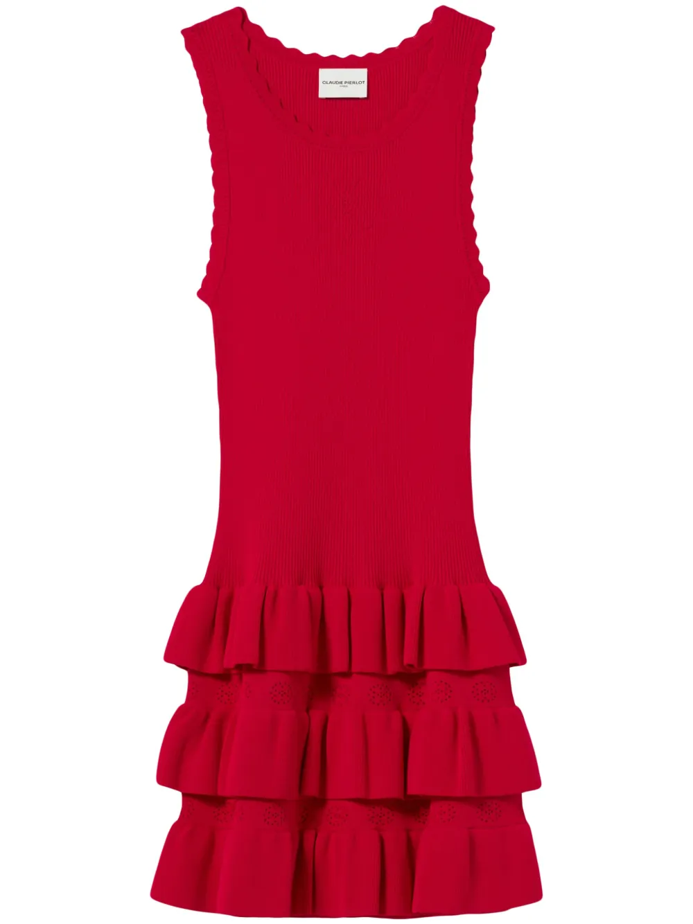 ruffle-detailing mini dress