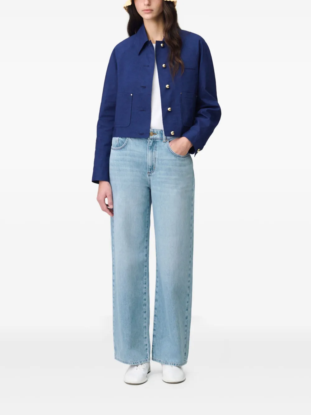 Claudie Pierlot Jean Michel wide-leg jeans - Blauw