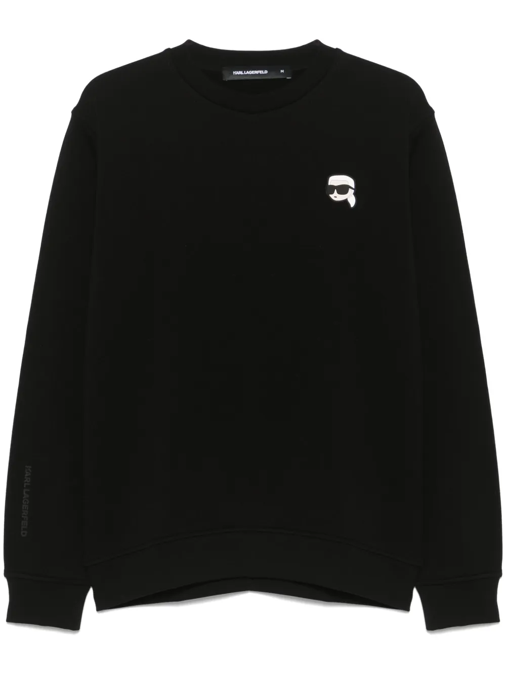 Karl Lagerfeld sudadera con parche Karl Ikon | negro | Image 1