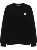 Karl Lagerfeld Karl Ikon-patch sweatshirt - Black