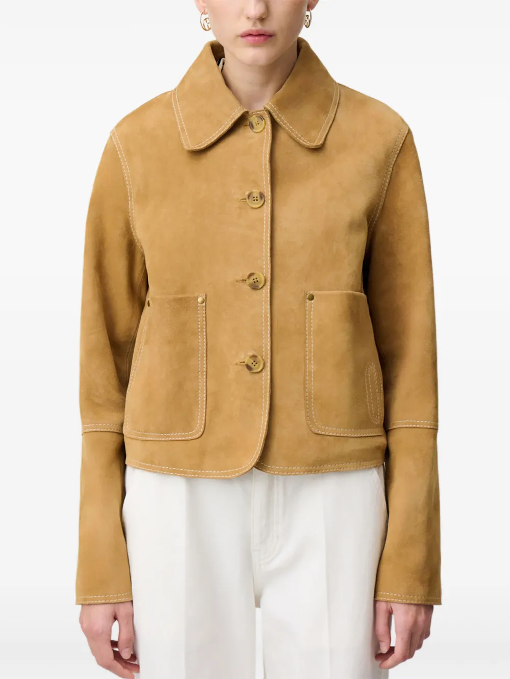 Claudie Pierlot Suède jack Beige