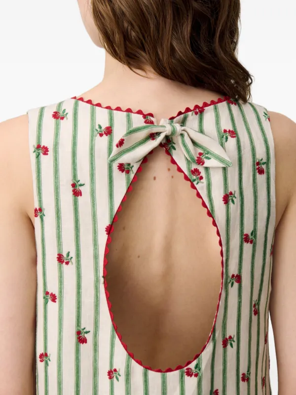 CLAUDIE PIERLOT★ワンピース Claudie Pierlot floral-embroidered Minidress | Neutrals