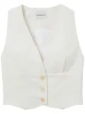 Claudie Pierlot cropped vest - White