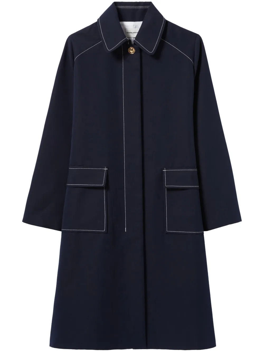 belted midi trench coat