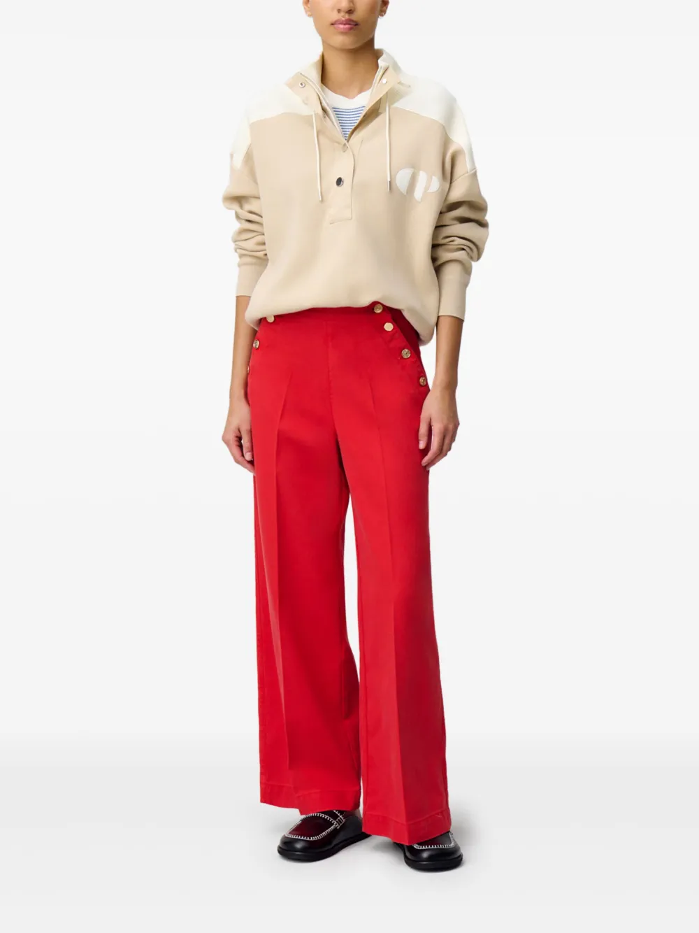 Claudie Pierlot Straight jeans - Rood